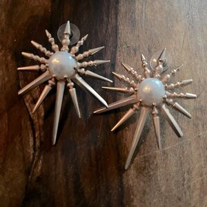 Kendra Scott Sunburst Large Earrings in Rose Gold (retired)
